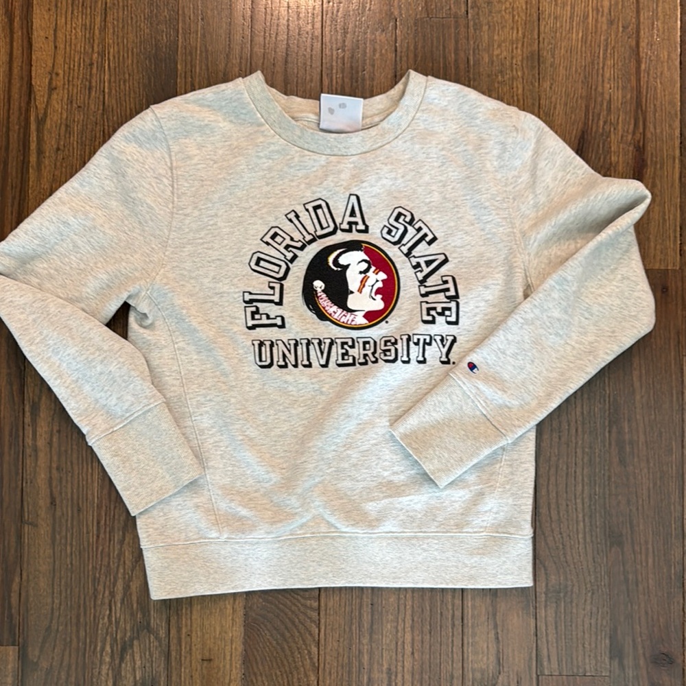 Champion Gray Florida State University Women's Sweater